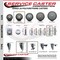 Service Caster 35 Inch Gray Polyurethane Wheel Swivel 58 Inch Threaded Stem Caster with Brake SCC SCC-TS20S3514-PPUB-TLB-58212 - alternate 4